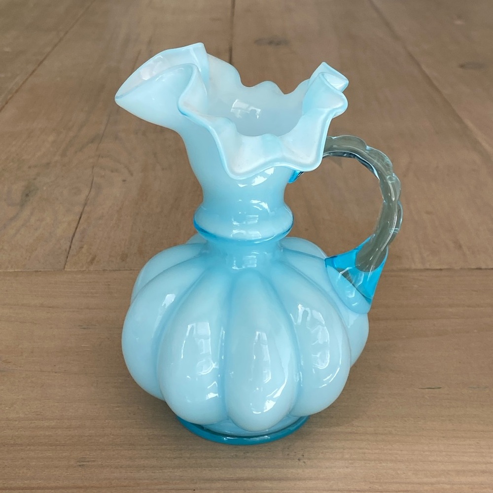 Fenton Light Blue Pitcher